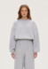 Pink fleece-lined sweatshirt with drawstring